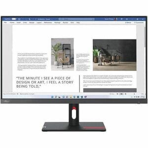 Lenovo ThinkVision S27I-30 -63DFKAR4AU- 27" IPS WLED / 1920x1080 / 16:9 / 4ms / 100Hz / 2x HDMI 1x VGA / Tilt / 3YR