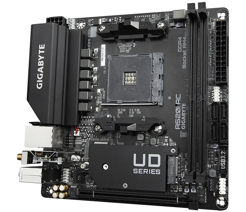 Gigabyte A520I AC mini ITX motherboard