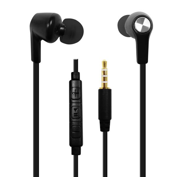 Shintaro Stereo Earphones with Inline Mic, Volume Control, and Call Answer Buttons - 3.5mm Audio Jack, Lightweight and Ergonomic Design