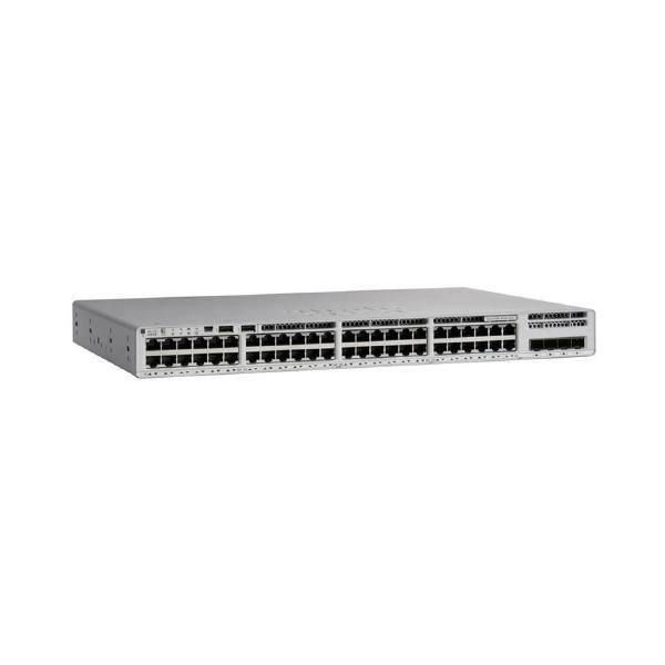 Cisco Catalyst 9200L, 48-Port Managed Switch with 48 Gigabit Ethernet Partial PoE+ and 4 SFP+, 370W Power Budget Ports, Network Essentials