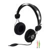 Shintaro Stereo Headset with Inline Microphone and two 3.5mm Audio and Mic Jacks - Adjustable Headband, Inline Volume Control, Suitable for Kids