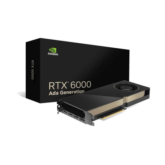 NVIDIA RTX 6000 Ada, 48GB, GDDR6 384-bit, 960 GB/s, PCIe Gen4 x16 , Dual Slot, 300W, Ada Lovelace, 3YR Warranty