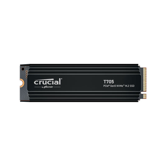 Crucial CT4000T705SSD5 4TB T705 Gen5 NVME SSD with heatsink