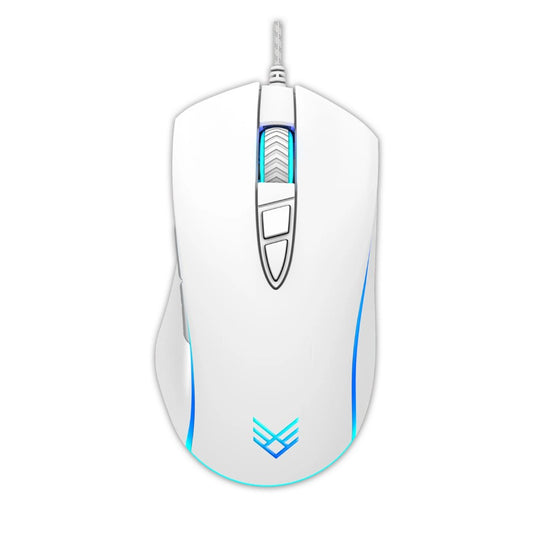 Audeeo Velocity Wired 7 Buttons Led Gaming Mouse White USB