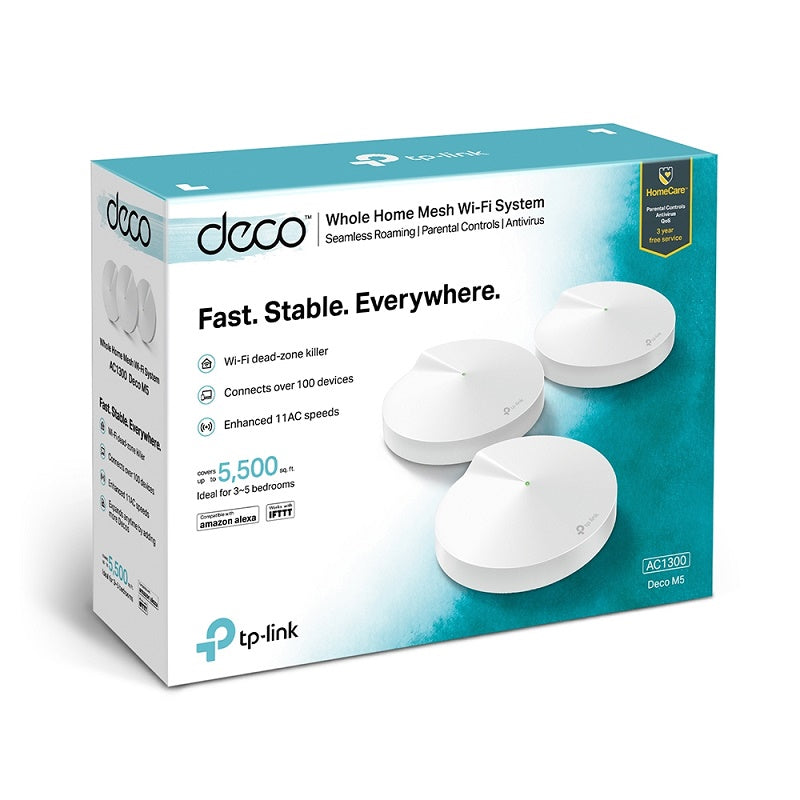 TP-Link DECO-M5-3PK M5 ** 3 Pack ** wifi mesh system AC1300