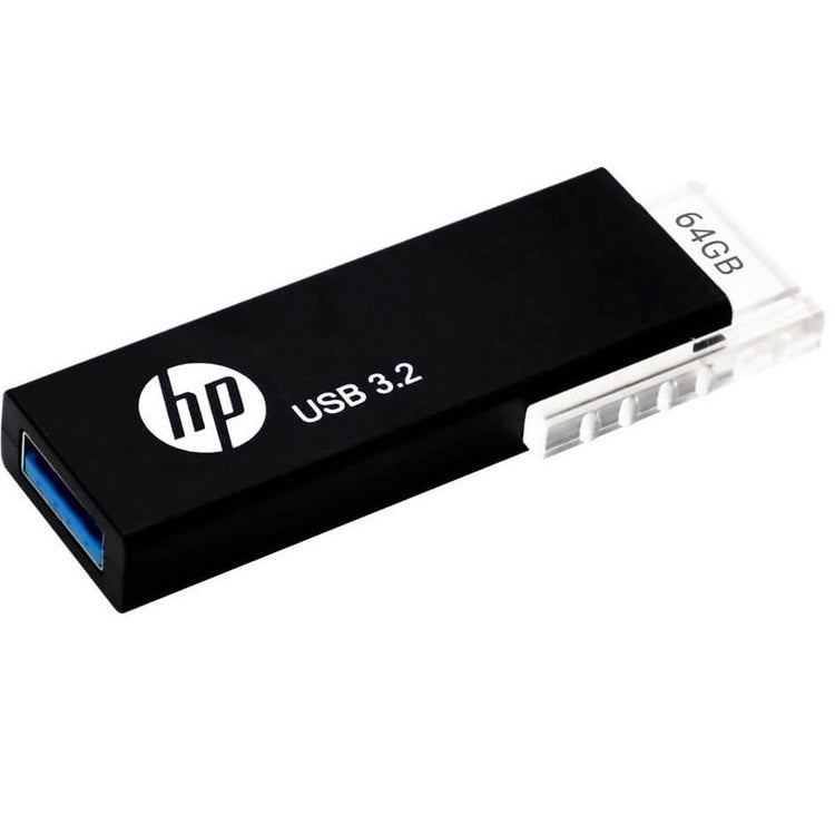 HP HPFD712LB-64 712W 64GB USB3.2 Push-Pull Flash Drive