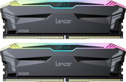 Lexar ARES U-DIMM DDR5 6400MHz 32GB Kit (16GB*2),with heatsink and RGB lighting, Black, dual pack.