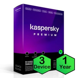 Kaspersky Premium 3 Devices 1 Year KL1047EOCFS Card