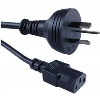 MAINS POWER CABLE 1.8m - Aus 3 Pin Wall to IEC C13