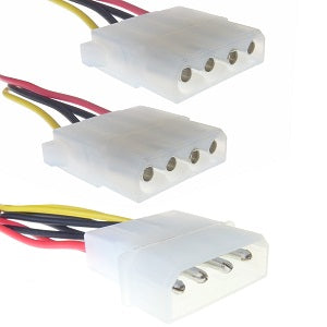 INTERNAL 5.25M TO 2 x 5.25F POWER SPLITTER CABLE