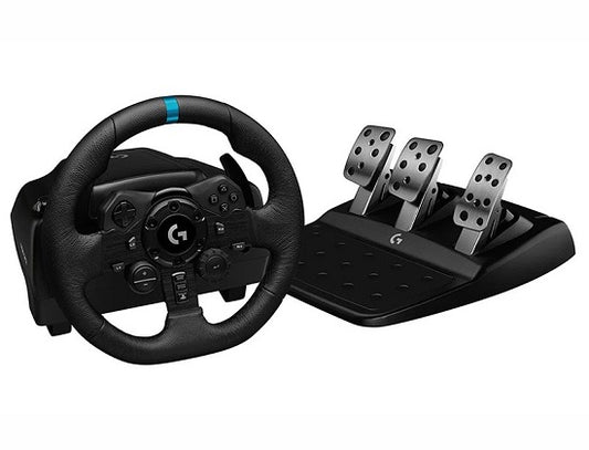 Logitech G923 racing wheel and peddles - PS4,5 and PC