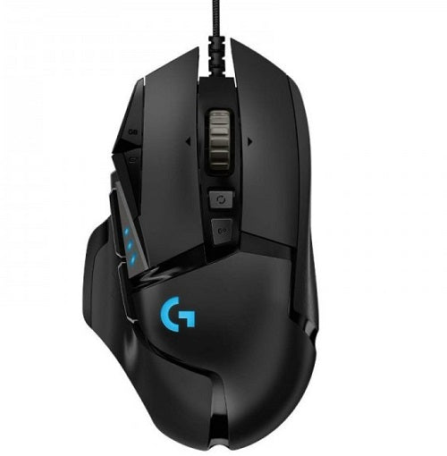 Logitech Wired Gaming Mouse, Proteus Core G502, USB, Right Handed, 11 Programmable Buttons, DPI Switching, 1ms Report Rate