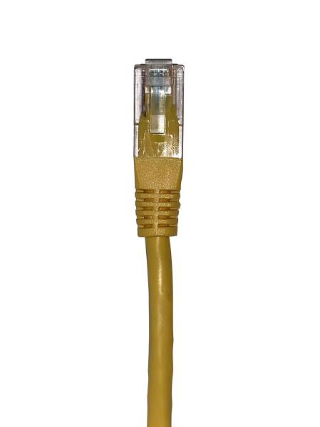 Shintaro Cat6 24 AWG Patch Lead Yellow 15M - High Quality Ethernet Cable for PoE and Networking