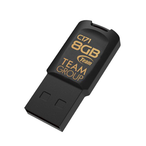 Team Group C171 USB 2.0 Flash Drive 8GB, Black