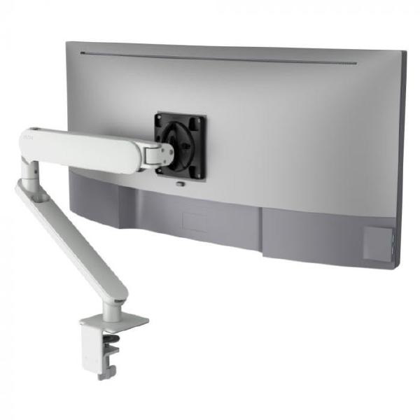 Atdec Ora High-Performance Dynamic Monitor Arm. Up to 35" screens, Max Load 8kg, F-Clamp Desk Fixing, VESA up to 100x100. White