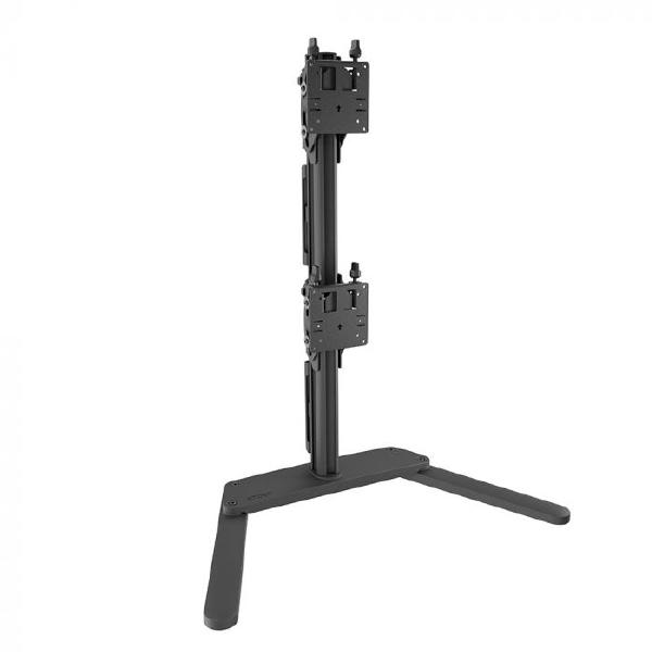 Atdec Freestanding heavy duty dual vertical monitor mount