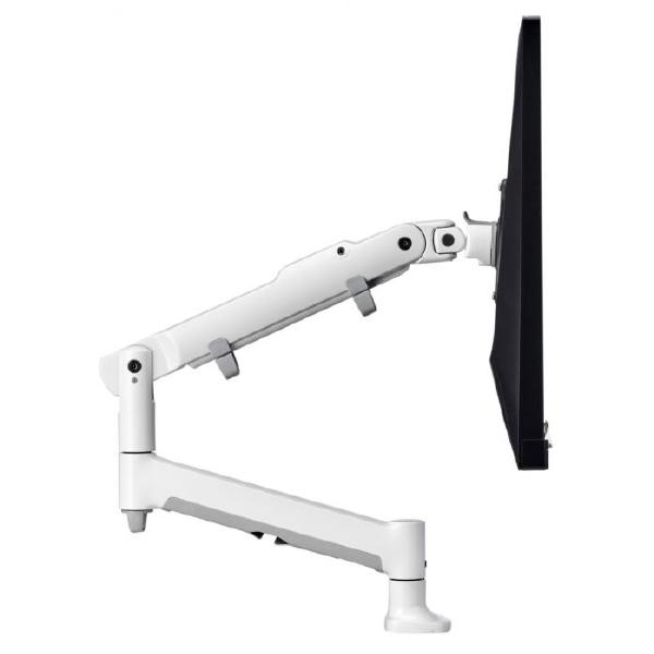 Atdec AWM Single monitor arm solution - 618mm dynamic arm - 0-9 kg - single base - F Clamp - white