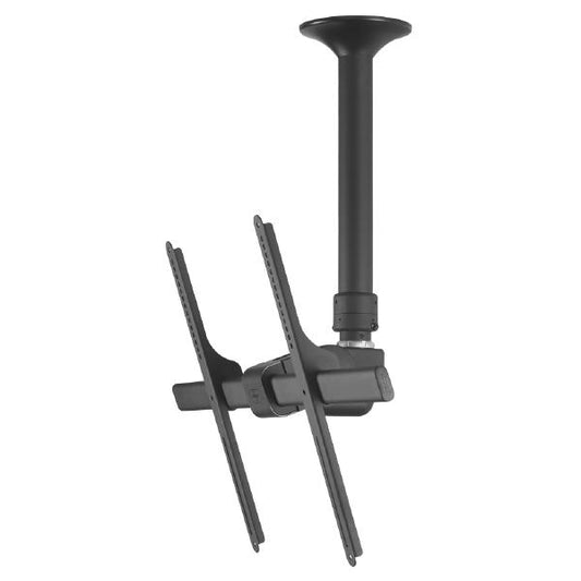 Atdec Telehook 3070 Large Display Ceiling Mount Tilt with Height Adjustable Pole (Short). Max load 65kg. Universal VESA. Black.