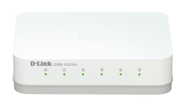 D-Link 5-Port Gigabit Unmanaged Desktop Switch with 5 Gigabit RJ45 Ports