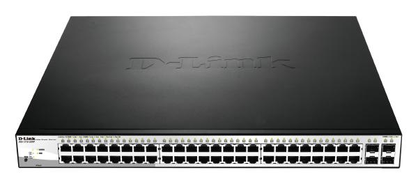 D-Link 52-Port Gigabit Smart Managed PoE Switch with 48 PoE and 4 GbE/SFP Combo Ports