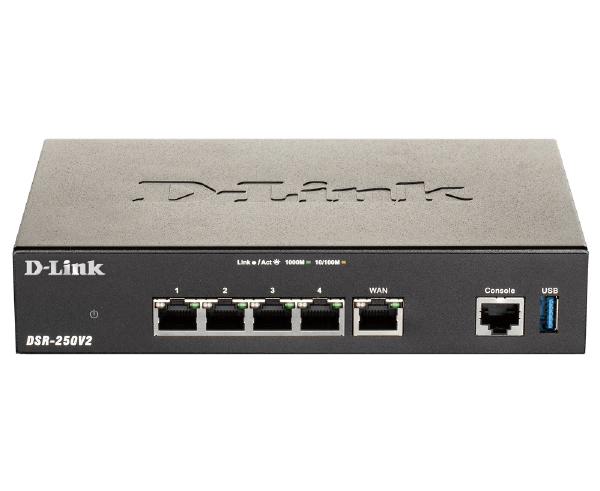 D-Link DSR-250V2 Gigabit Unified Service VPN Router