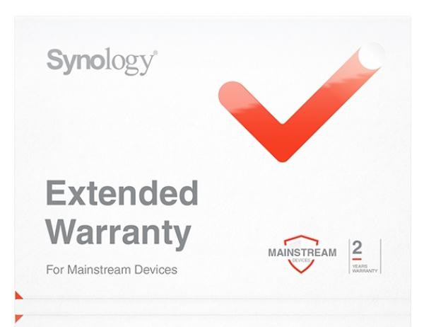 Synology Warranty Extension - Extend warranty from 3 years to 5 Years. Selected NAS Models only,.
