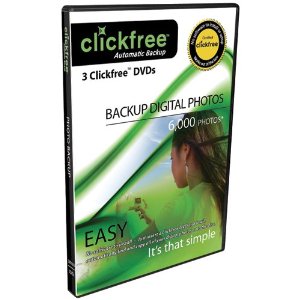 CLICKFREE DVD100 DVD Photo Media BACKUP - 3 Pack Retail