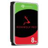 Seagate IronWolf Pro, NAS, Internal 3.5" HDD, 8TB, SATA 6Gb/s, 7200RPM, 256MB Cache, Limited 5 Year Warranty