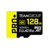 Team Group PRO+ MicroSDXC Memory Card 128GB, Read up to 160 MB/s; Write up to 90 MB/s for Nintendo-Switch, Steam Deck, ROG ALLY, Tablets