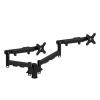 Atdec AWMS-2-D13 Dual 690mm Dynamic Monitor Arms + 135mm Post / 8kg (17.6lb) Flat and Curved Screens + F Clamp Desk Fixing, Black