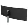 Atdec AWMS-BT40 Super Heavy Duty Monitor Mount. Up to 24" to 57" Displays. Max Load: 25kg (flat), 18kg (curved). Grommet Clamp Desk Fixing. Silver