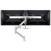 Atdec AWMS-RHXB Tandem Dynamic Dual Monitor Mount. Heavy Duty F-Clamp Desk Fixing. Max Load 2-7kg. Up to 27" screens. Silver