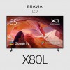 Sony Bravia X80L TV 65" Entry 4K (3840 x 2160), 17/7, 438-cd/m2, HDR10, HLG, Dolby Vision, Motionflow XR, TRILUMINOS PRO, Android TV, Google TV