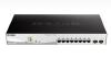 D-Link 10-Port Gigabit Smart Managed PoE Switch with 8 RJ45 PoE and 2 SFP Ports, 130 W
