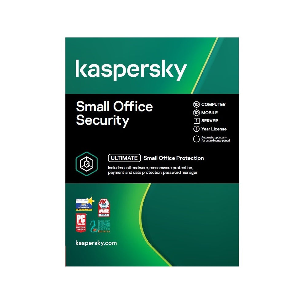 Kaspersky Small Office Security 10 Users + Server 1 Yr Email