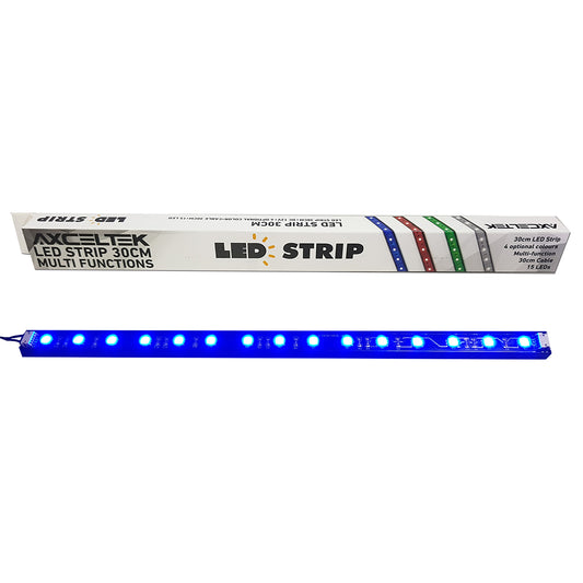 Axceltek LSB30 Blue LED light strip 300mm 15x LEDs