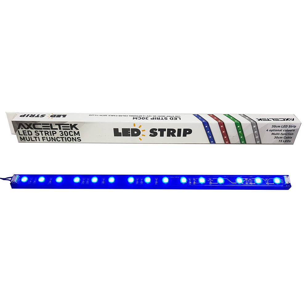 Axceltek LSB30 Blue LED light strip 300mm 15x LEDs