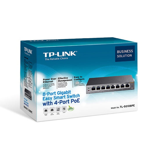 TP-LINK TL-SG108PE 8 PORT GIGABIT WITH 4 PORT POE