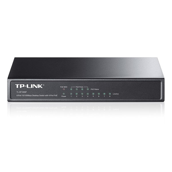 TP-LINK TL-SF1008P 8 port 10/100 switch (4x POE)
