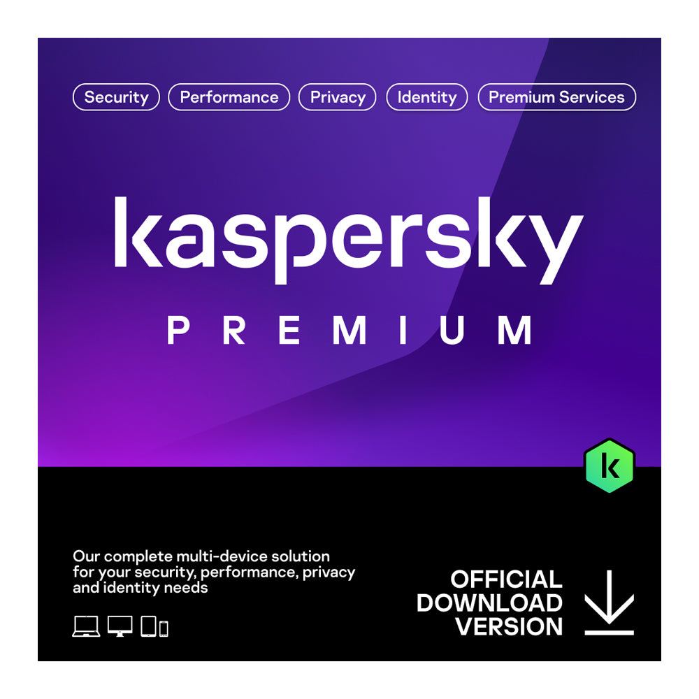 Kaspersky Premium 1 Device 1 Yr Email  (Replace Total Security)