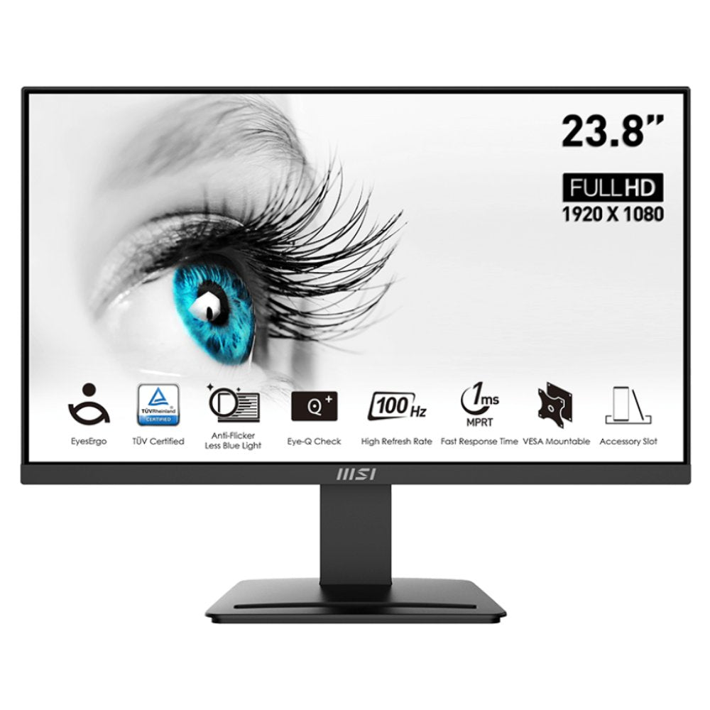 MSI PRO MP2412 23.8" 100Hz 1ms DP HDMI Monitor