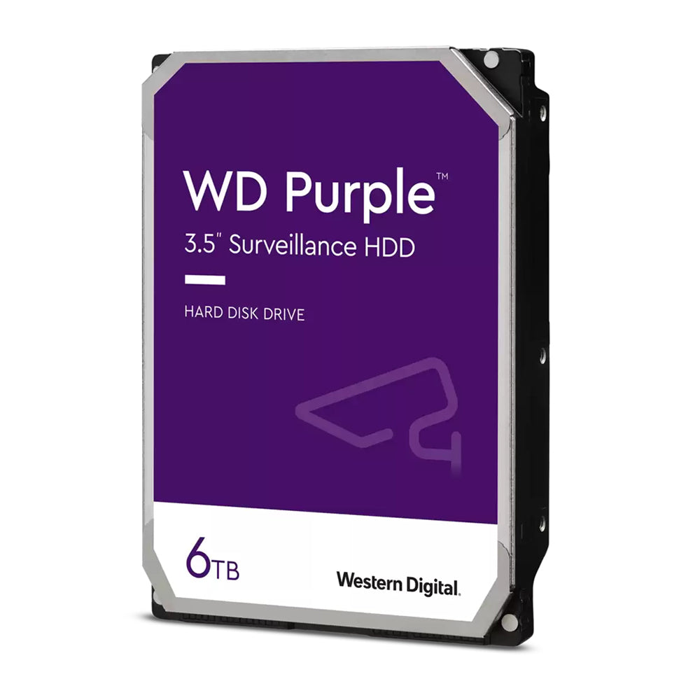 WD Purple WD64PURZ 6TB 5400RPM 256MB 3.5" Surveillance Internal Hard Drive, 3 Year Warranty -BF SOH Promo Only