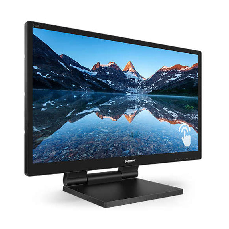 Philips 242B9T 24" 16:9, FHD 1920x1080 IPS Business Touch Monitor, 60Hz,VGA, DVI, HDMI, DP, USBHub, SPEAKERS, Tilt, Foldable 70degrees, 4YR Warranty