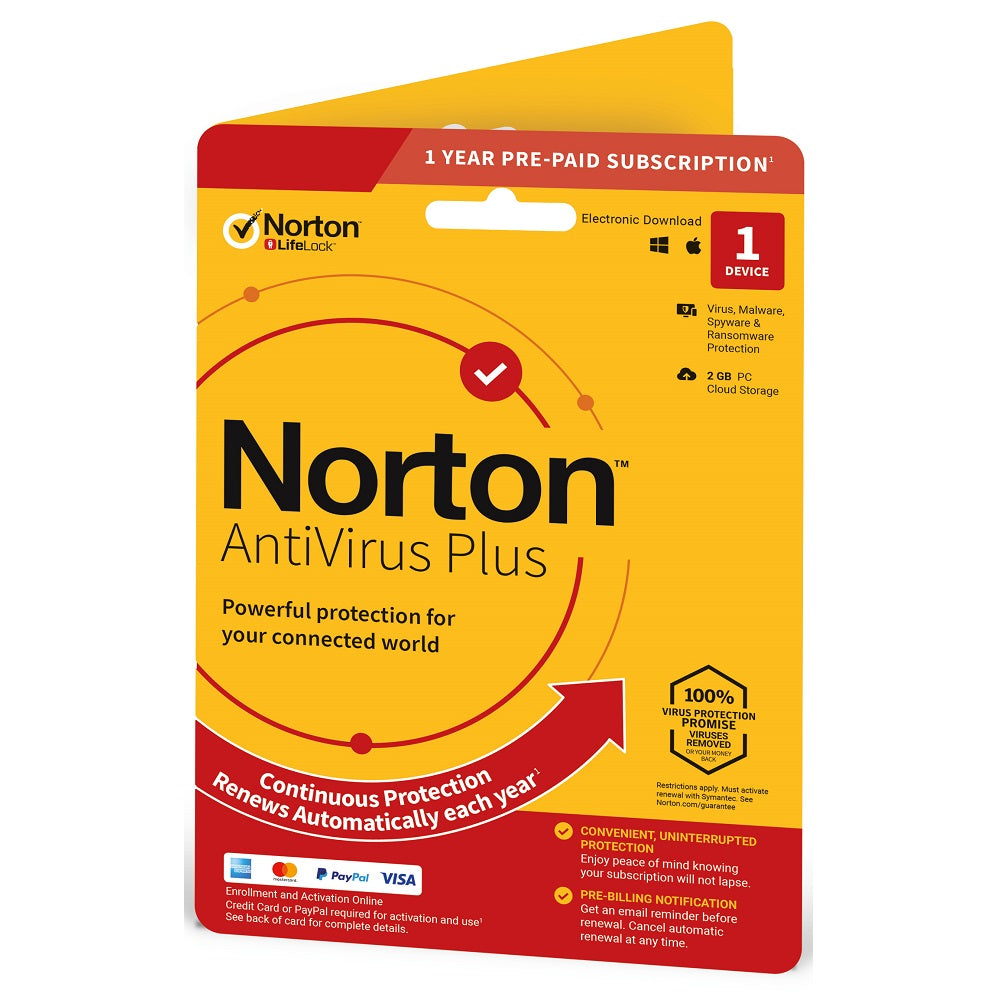 Norton Anti Virus Plus 1 Device 1 Year