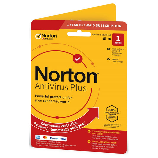 Norton Anti Virus Plus 1 Device 1 Year